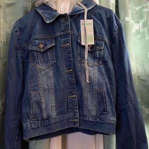 Jean Jacket with removal hood (L)